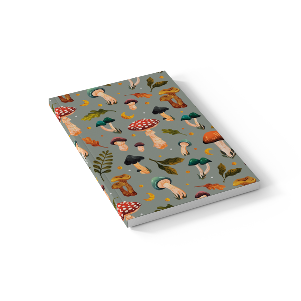 Denik Mushroom Garden Layflat Journal Notebook