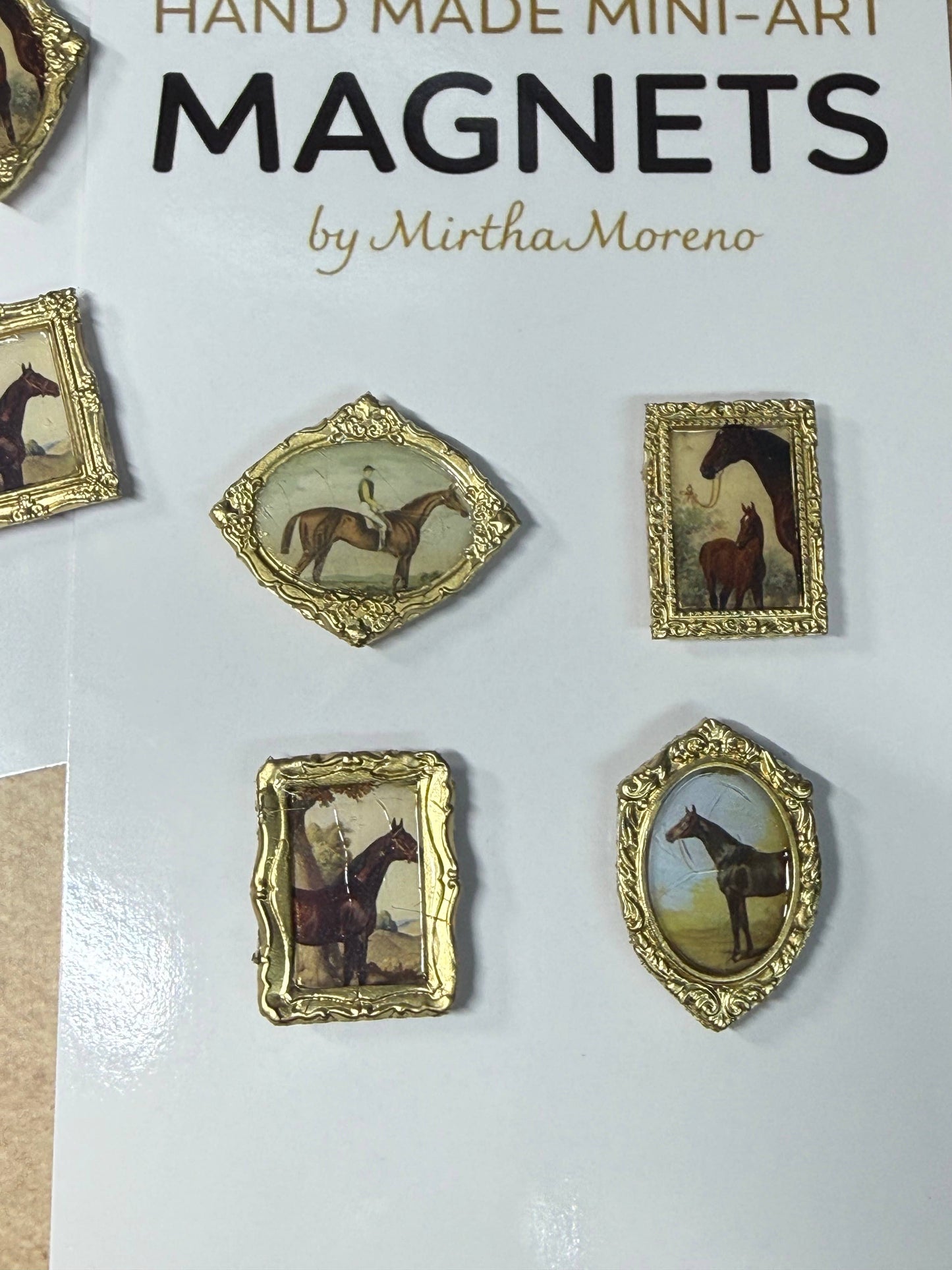 Equine Magnets (Set of 4 each) Vintage Horse images