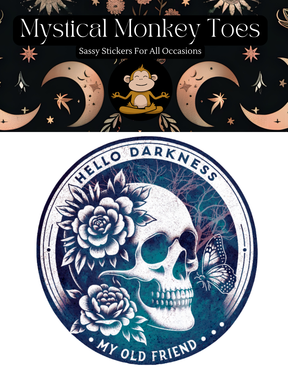 Hello Darkness Vinyl Sticker