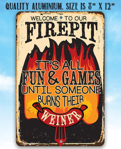 Rustic Metal Sign | It's All Fun and Games