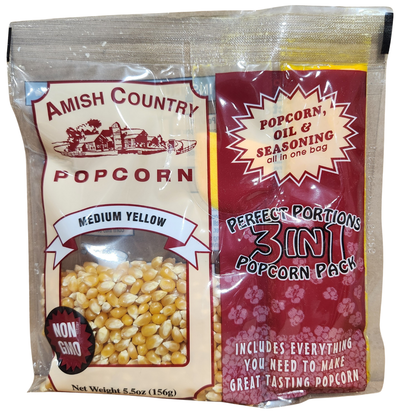 5.5oz Tri-Pack of Yellow Popcorn