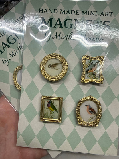 Bird Magnets (Set of 4 each) Bird theme