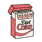 Diet Coke Fridge Pack Sticker