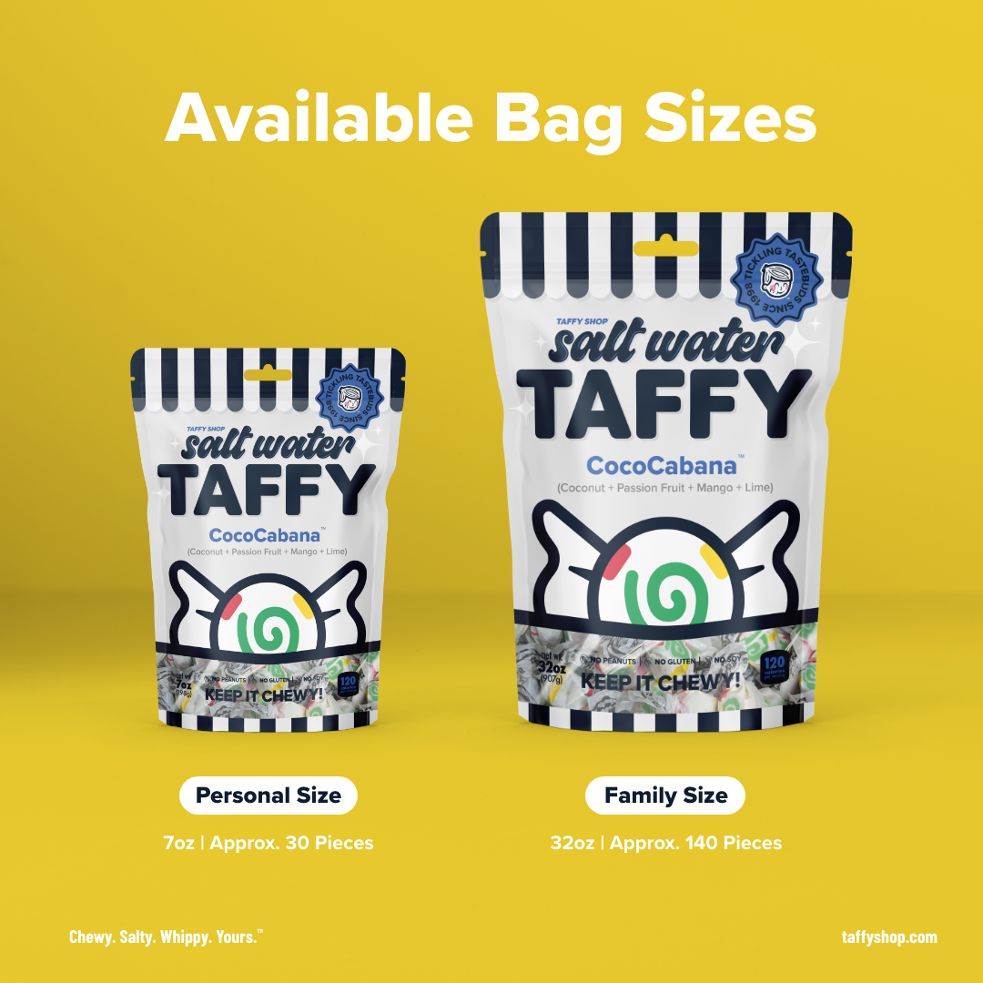 CocoCabana™ Taffy (Coconut+Passion Fruit+Mango+Lime)