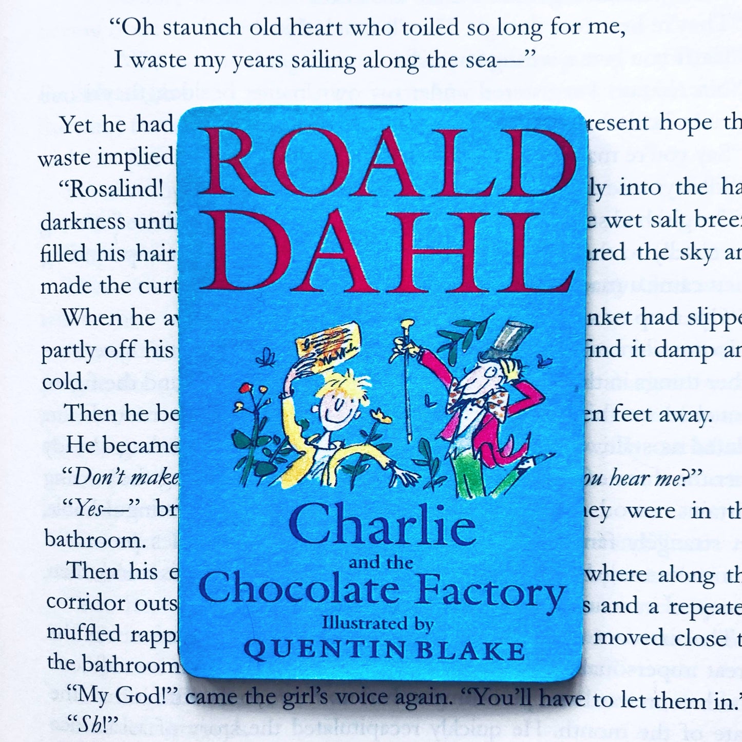 Bookish Magnet - Charlie and the Chocolate Factory - Blue