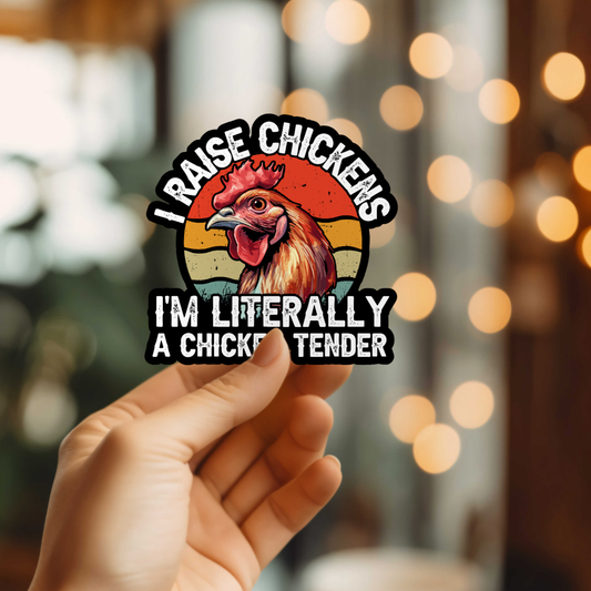 Funny Chicken Tender Sticker