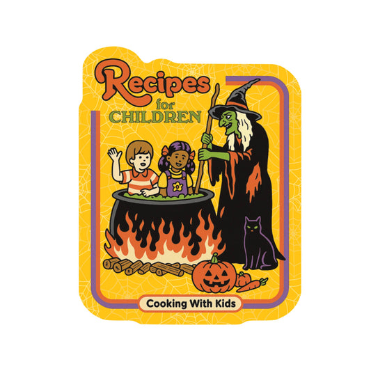 Cooking Recipe Witch Humor High Quality Vinyl Sticker