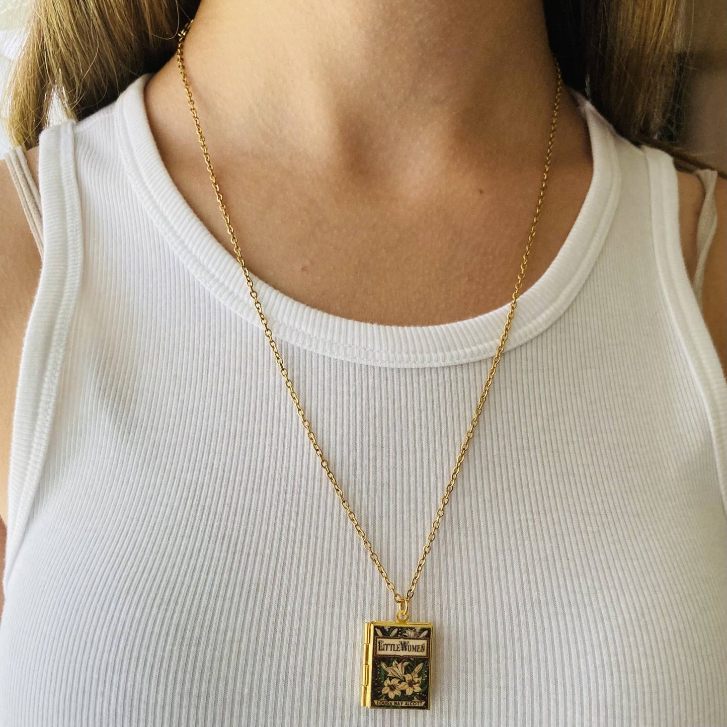Book Locket Necklace - Little Women - Lily Series