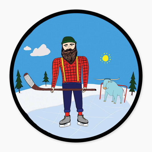 Hockey Paul - 3" Art Sticker