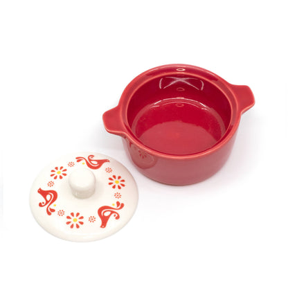 Pyrex-Inspired Friendship Casserole Ceramic Trinket Box