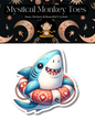 Shark In A Floatie Sticker