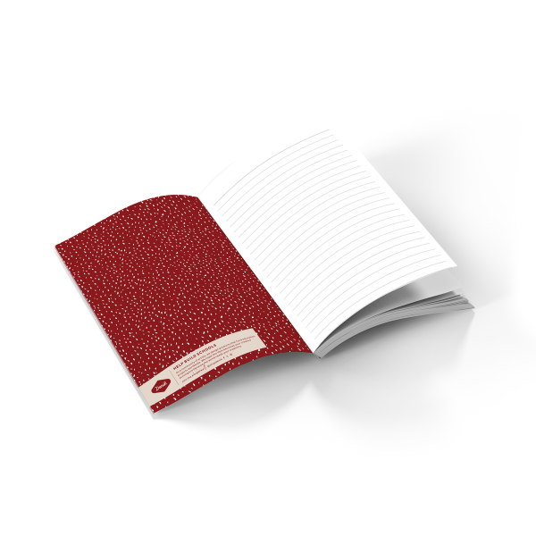 Denik Navy Mushrooms  Soft Touch Classic Layflat Notebook