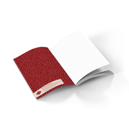 Denik Navy Mushrooms  Soft Touch Classic Layflat Notebook