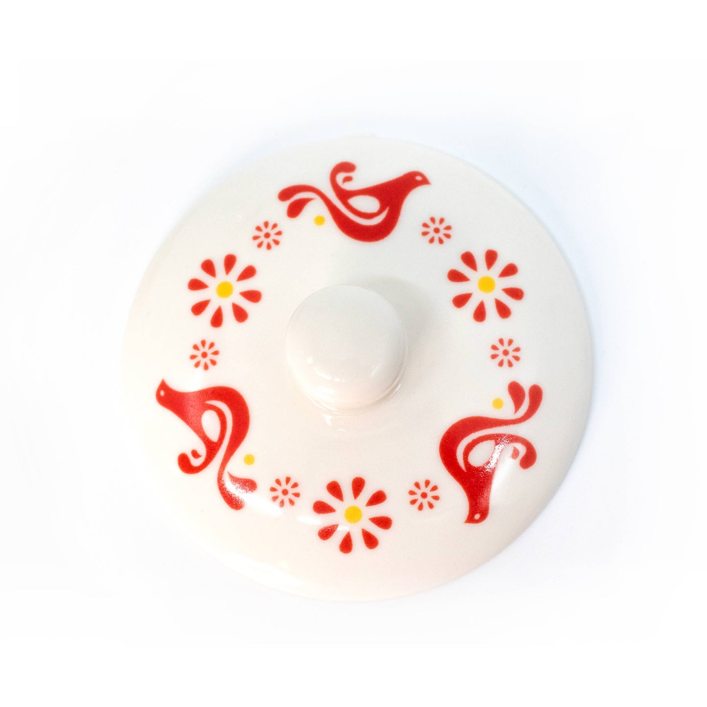 Pyrex-Inspired Friendship Casserole Ceramic Trinket Box
