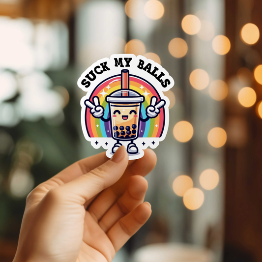 Boba Tea Sticker | Laptop Sticker | Vinyl Die Cut Sticker