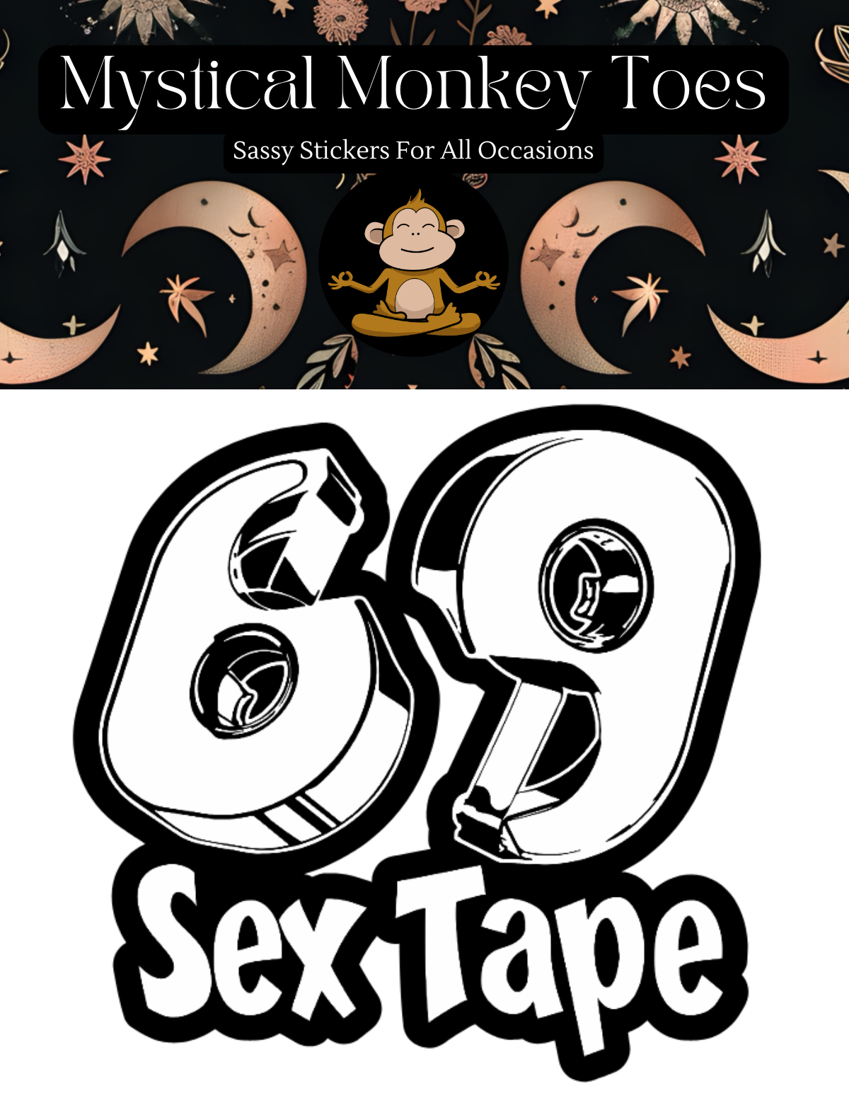 Funny Tape Vinyl Sticker