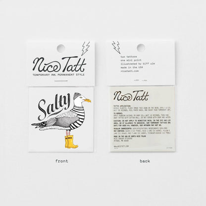 Salty Seagull - Temporary Tattoo
