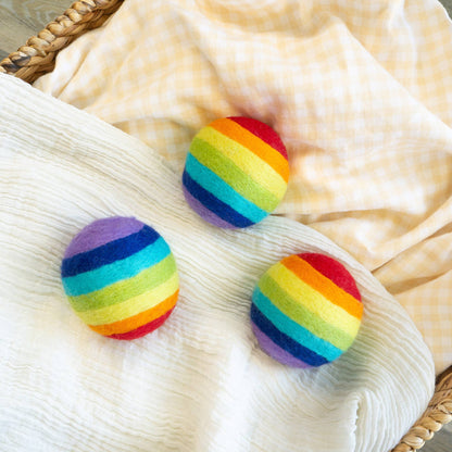 Friendsheep Rainbow Eco Wool Dryer Balls - Set of 3 - Pride