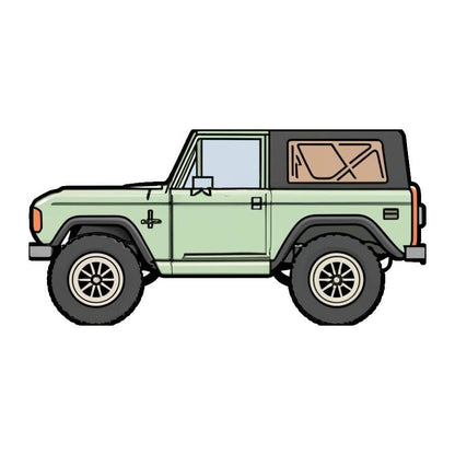 Old Green Bronco Sticker
