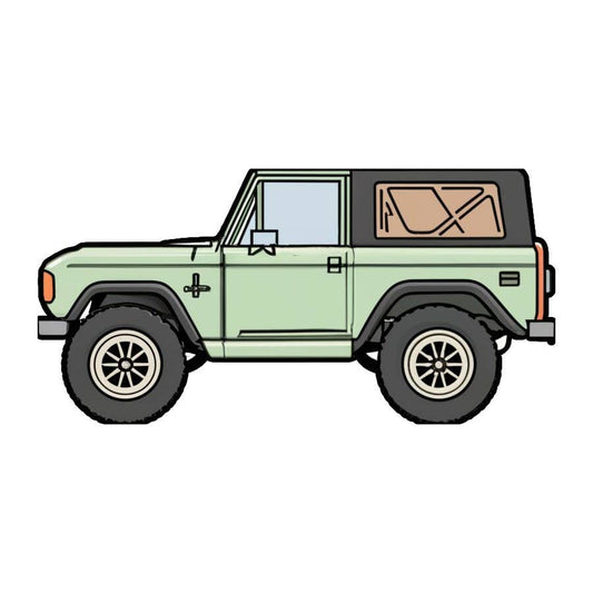 Old Green Bronco Sticker