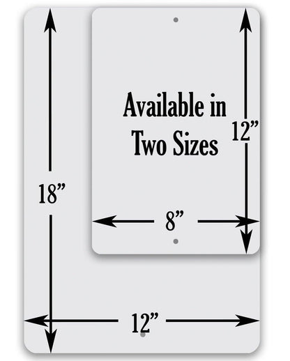Rustic Metal Sign | Caution Big Foot Breeding Area
