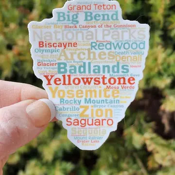 National Parks and Beyond Arrowhead Sticker