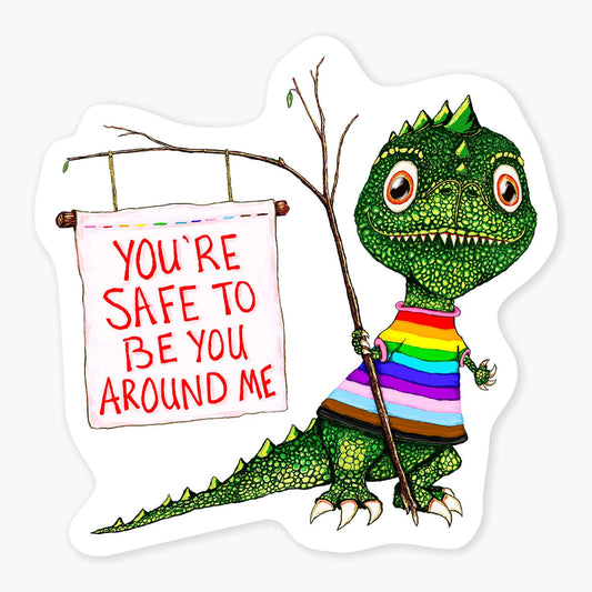 Safe - 3" Art Sticker