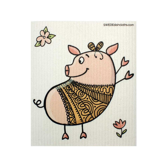 Swedish Dishcloths Dancing Pig