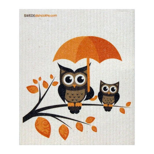 Swedish Dishcloth Owls Umbrella