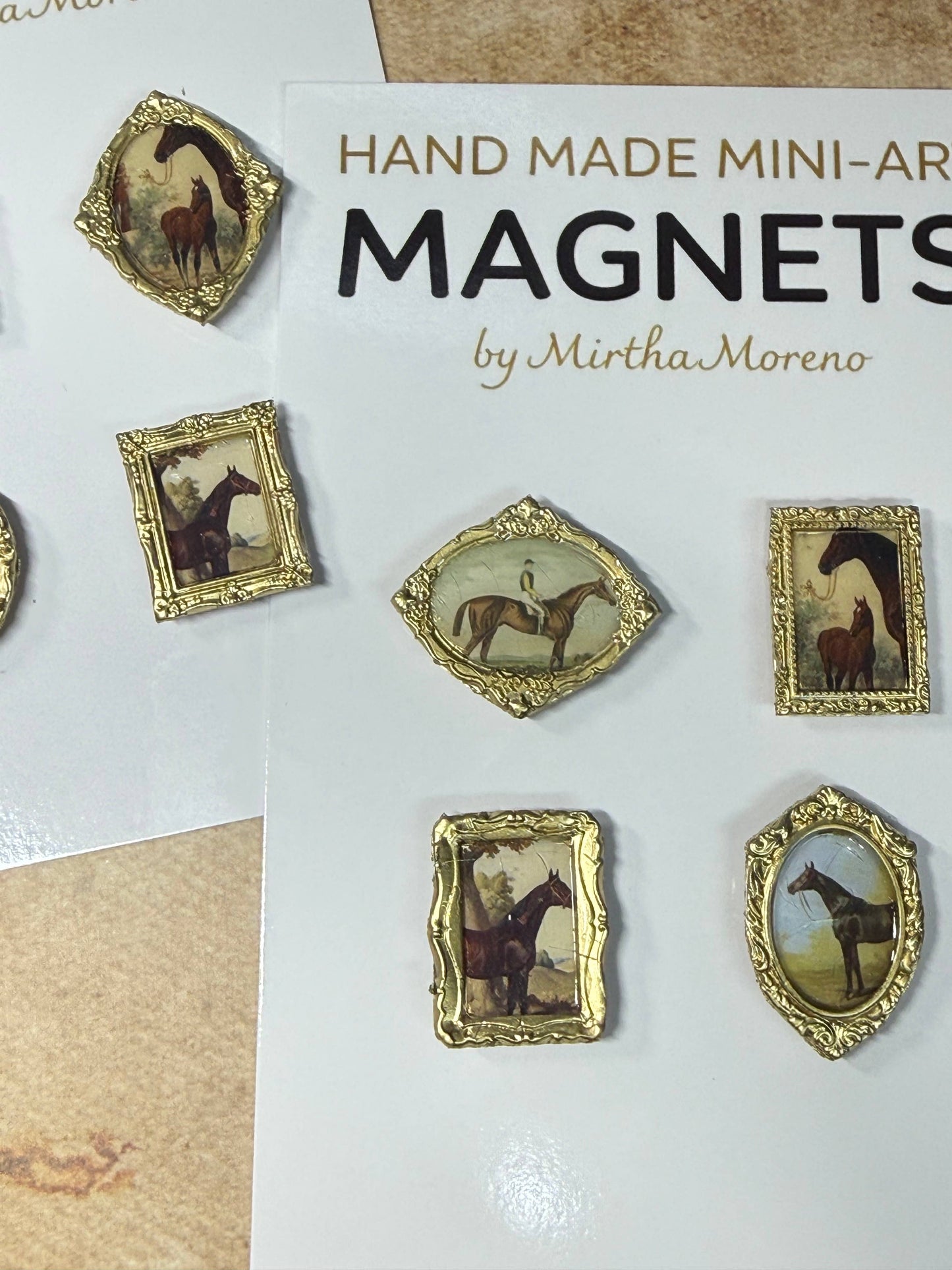 Equine Magnets (Set of 4 each) Vintage Horse images