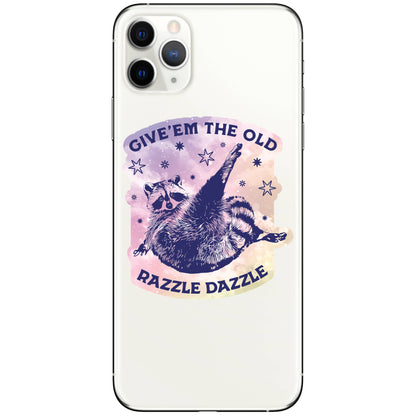 Razzle Dazzle Raccoon Humor High Quality Vinyl Sticker