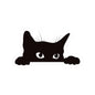 Sneaky Kitty Cat Cute Clear High Quality Vinyl Sticker