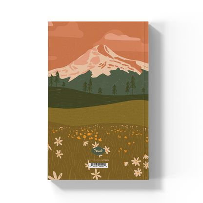 Denik Rosy Mountain  Soft Touch Layflat Notebook
