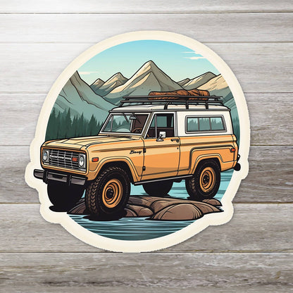 Old School Bronco Sticker