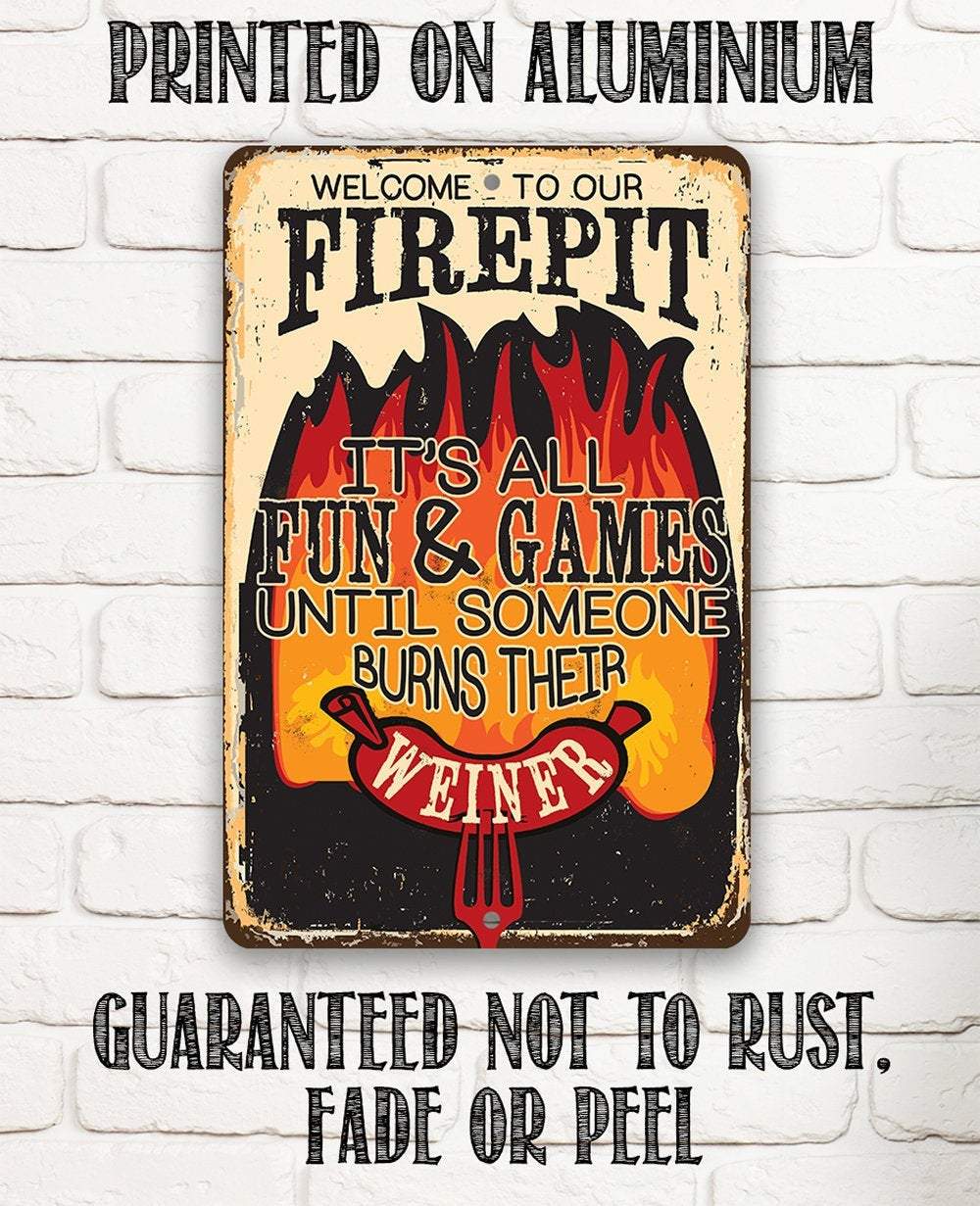 Rustic Metal Sign | It's All Fun and Games