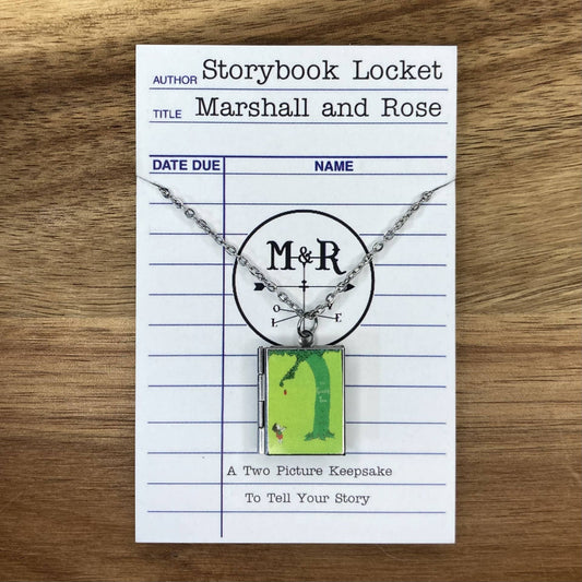 Book Locket Necklace - The Giving Tree