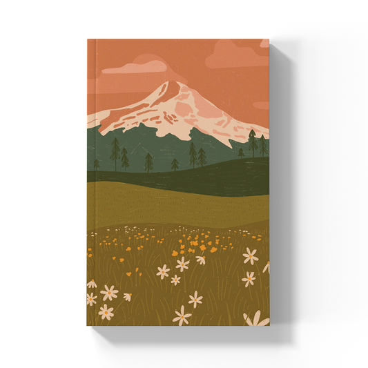 Denik Rosy Mountain  Soft Touch Layflat Notebook