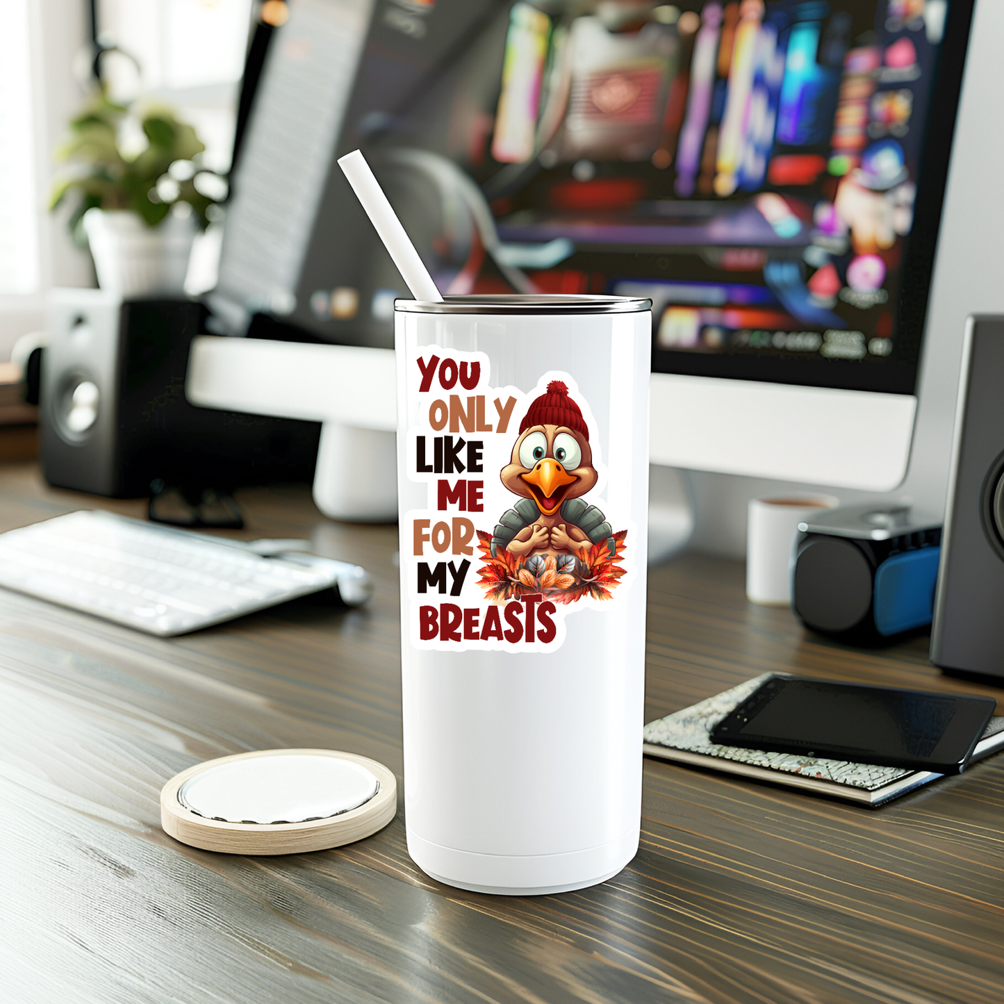 Funny You Only Like Me Vinyl Sticker