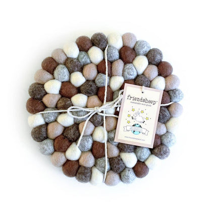 Friendsheep Earth Tones Eco Coasters and Trivets