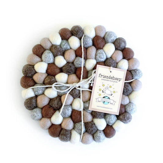 Friendsheep Earth Tones Eco Coasters and Trivets