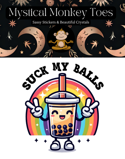 Boba Tea Sticker | Laptop Sticker | Vinyl Die Cut Sticker