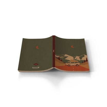 Denik Mountain Van Kraft Layflat Notebook
