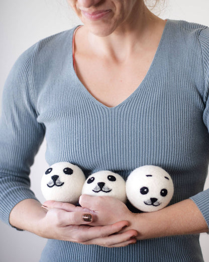 Friendsheep Baby Seals Eco Wool Dryer Balls - Set of 3