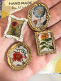 Vintage floral Magnets (Set of 4)